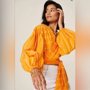 Acler || wrap top